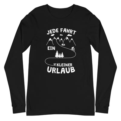 Jede Fahrt ein kleiner Urlaub - Longsleeve (Unisex) fahrrad xxx yyy zzz Black