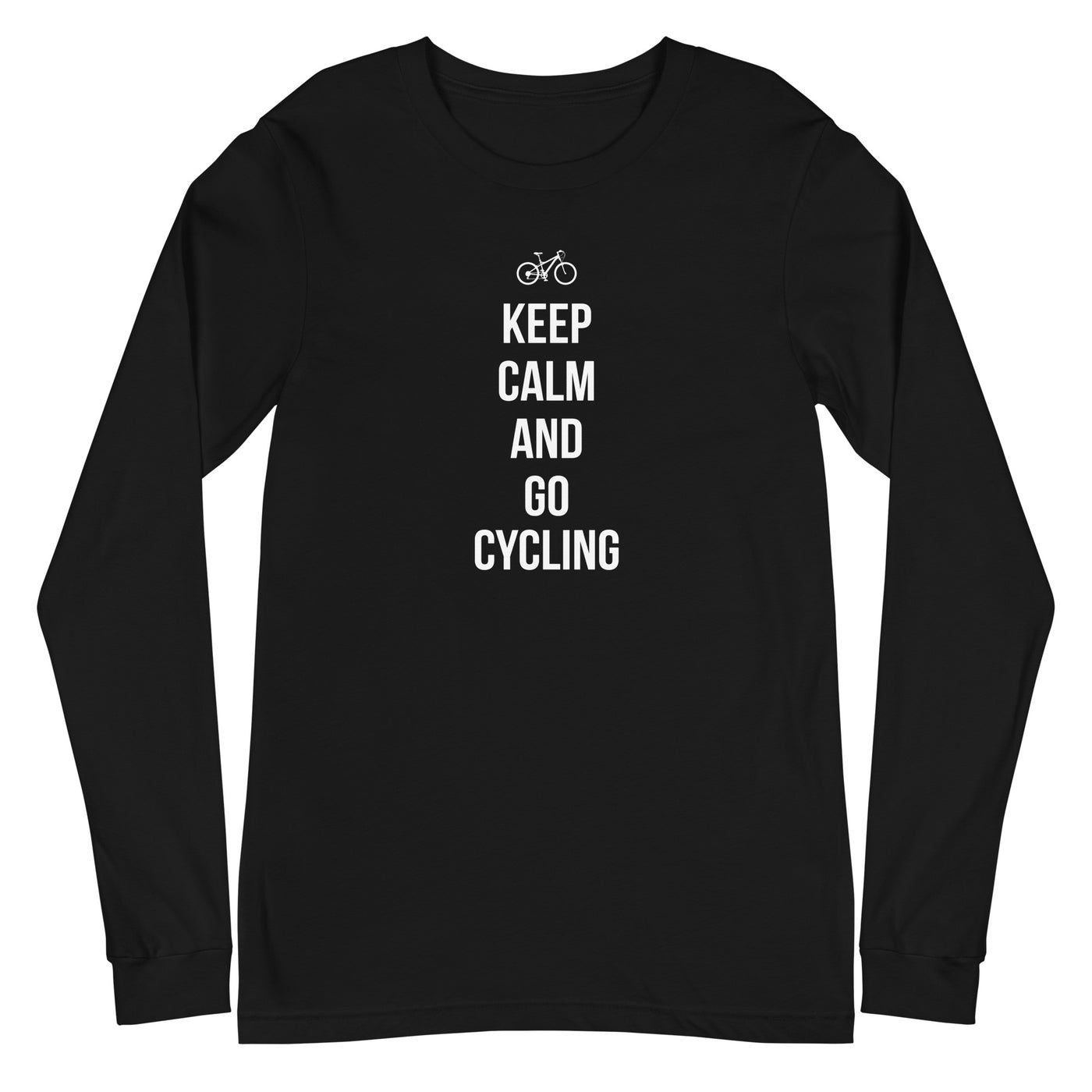 Keep calm and go cycling - Longsleeve (Unisex) fahrrad xxx yyy zzz Black