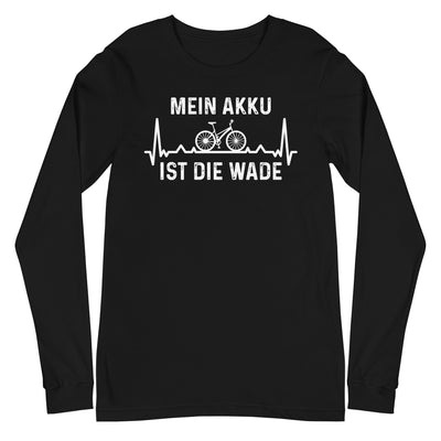 Mein Akku Ist Die Wade 1 - Longsleeve (Unisex) fahrrad xxx yyy zzz Black