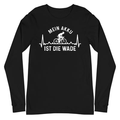 Mein Akku Ist Die Wade 3 - Longsleeve (Unisex) fahrrad xxx yyy zzz Black