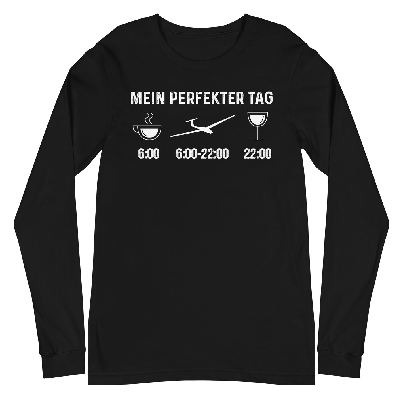 Mein Perfekter Tag - Longsleeve (Unisex) berge xxx yyy zzz Black