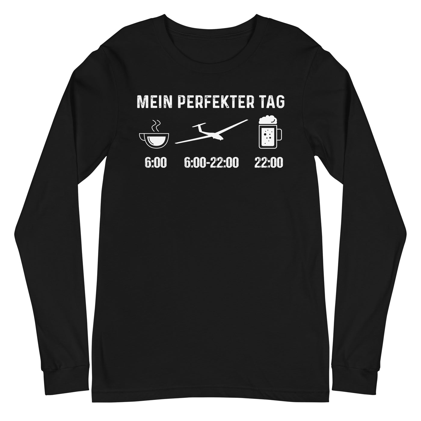 Mein Perfekter Tag - Longsleeve (Unisex) berge xxx yyy zzz Black