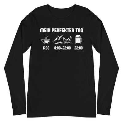 Mein Perfekter Tag - Longsleeve (Unisex) berge xxx yyy zzz Black