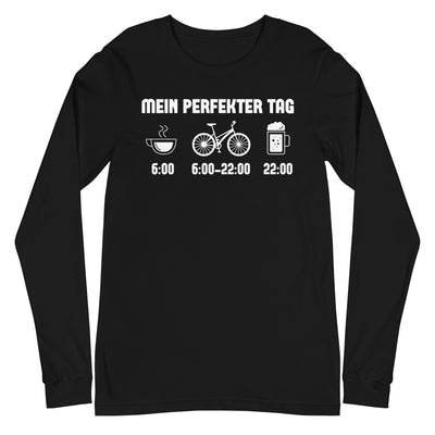 Mein Perfekter Tag - Longsleeve (Unisex) fahrrad xxx yyy zzz Black