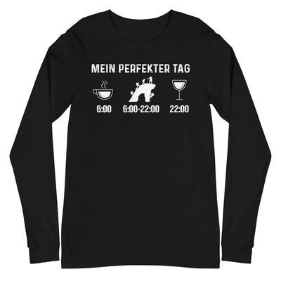 Mein Perfekter Tag - Longsleeve (Unisex) klettern xxx yyy zzz Black