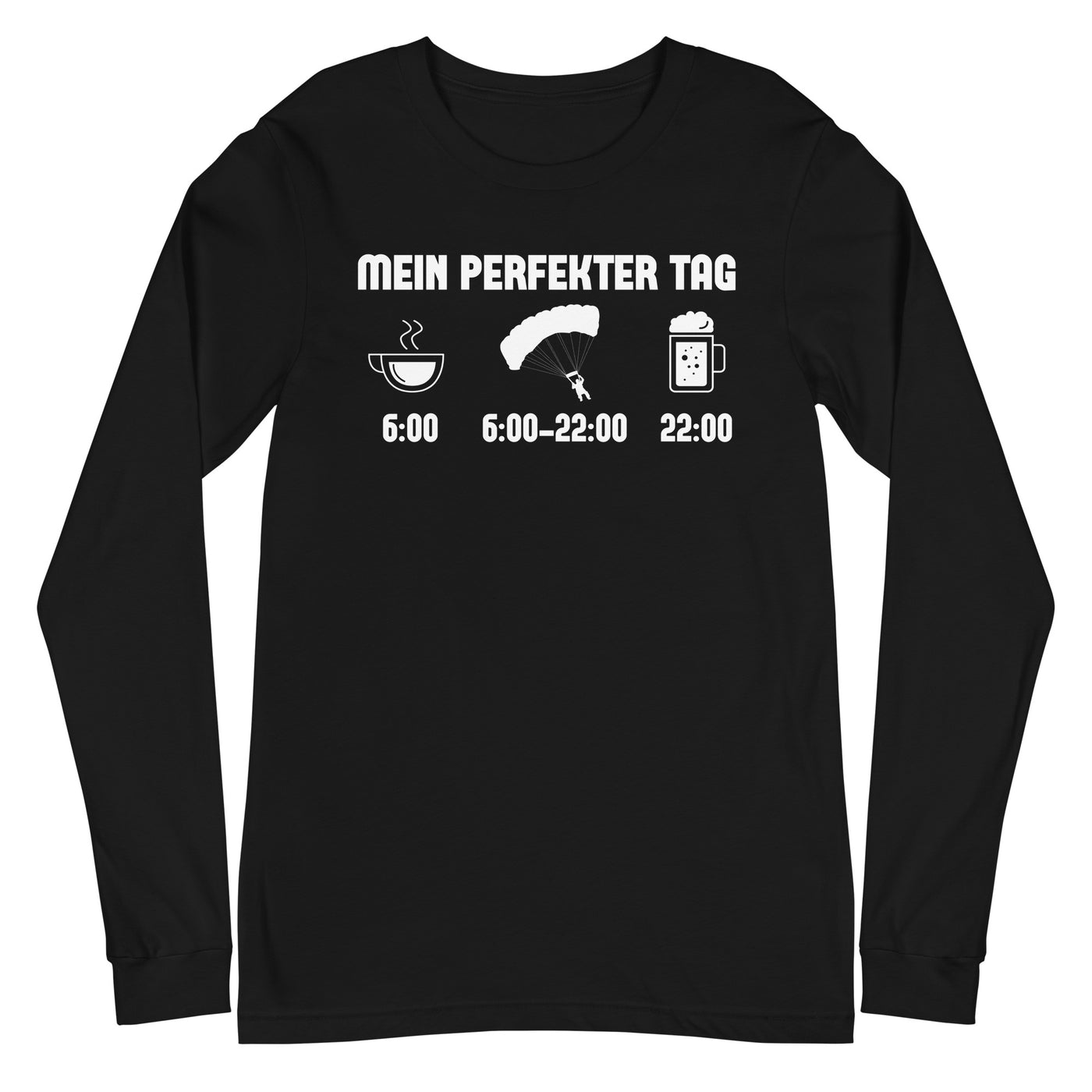 Mein Perfekter Tag 1 - Longsleeve (Unisex) berge xxx yyy zzz Black