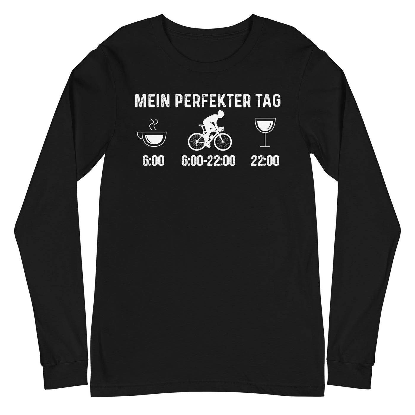 Mein Perfekter Tag 1 - Longsleeve (Unisex) fahrrad xxx yyy zzz Black