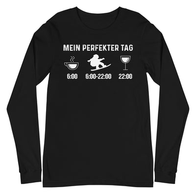 Mein Perfekter Tag 1 - Longsleeve (Unisex) snowboarden xxx yyy zzz Black