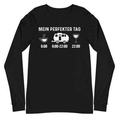 Mein Perfekter Tag 2 - Longsleeve (Unisex) camping xxx yyy zzz Black