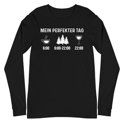 Mein Perfekter Tag 3 - Longsleeve (Unisex) camping xxx yyy zzz Black