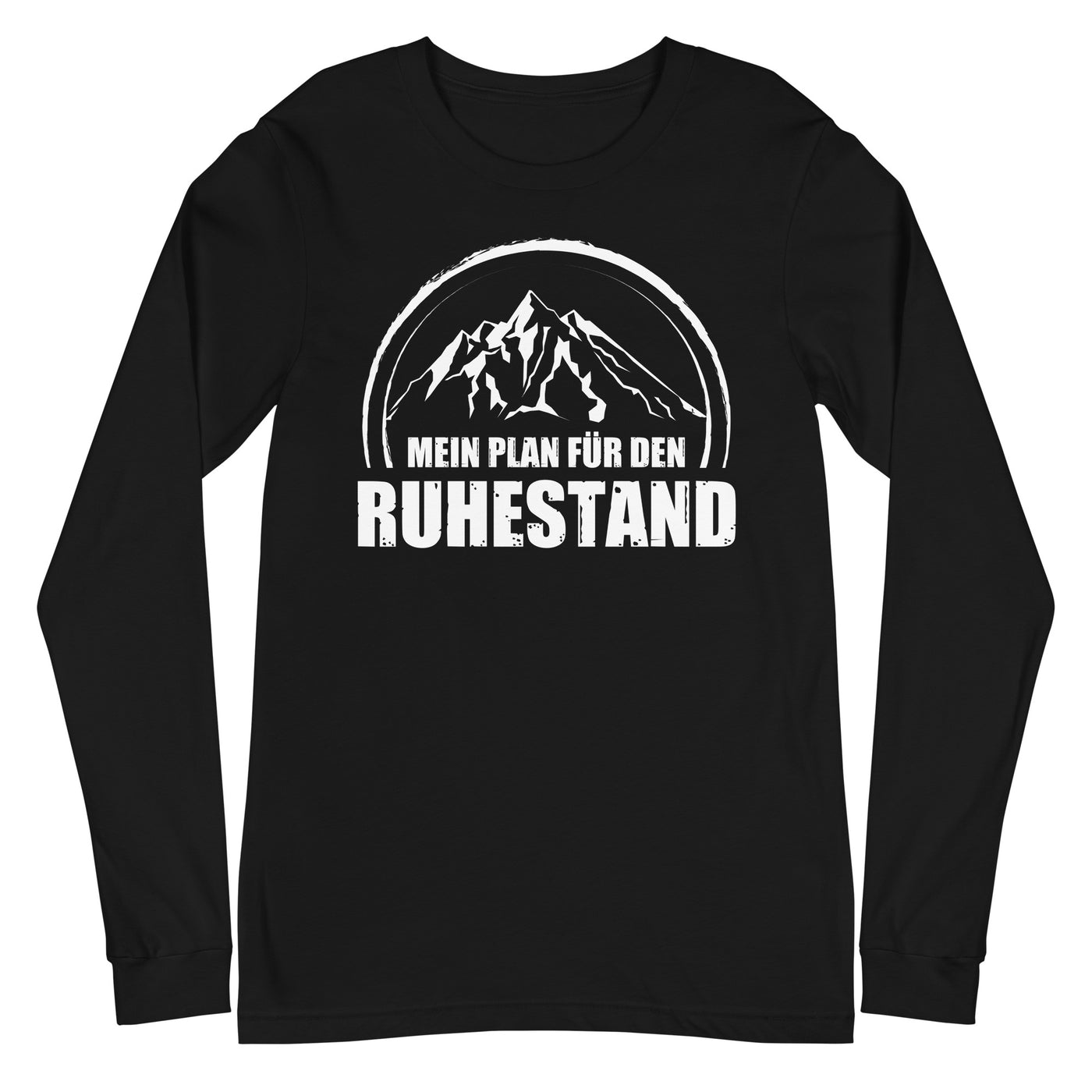 Mein Plan Fur Den Ruhestand - Longsleeve (Unisex) berge xxx yyy zzz Black