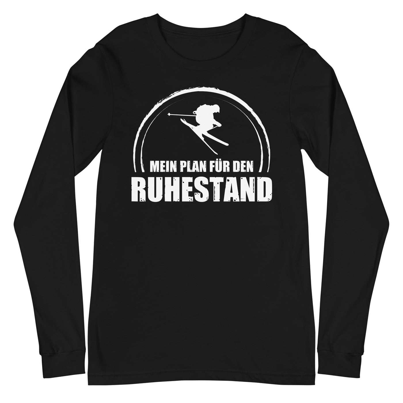 Mein Plan Fur Den Ruhestand - Longsleeve (Unisex) klettern ski xxx yyy zzz Black