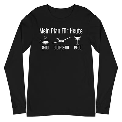 Mein Plan Für Heute - Longsleeve (Unisex) berge xxx yyy zzz Black