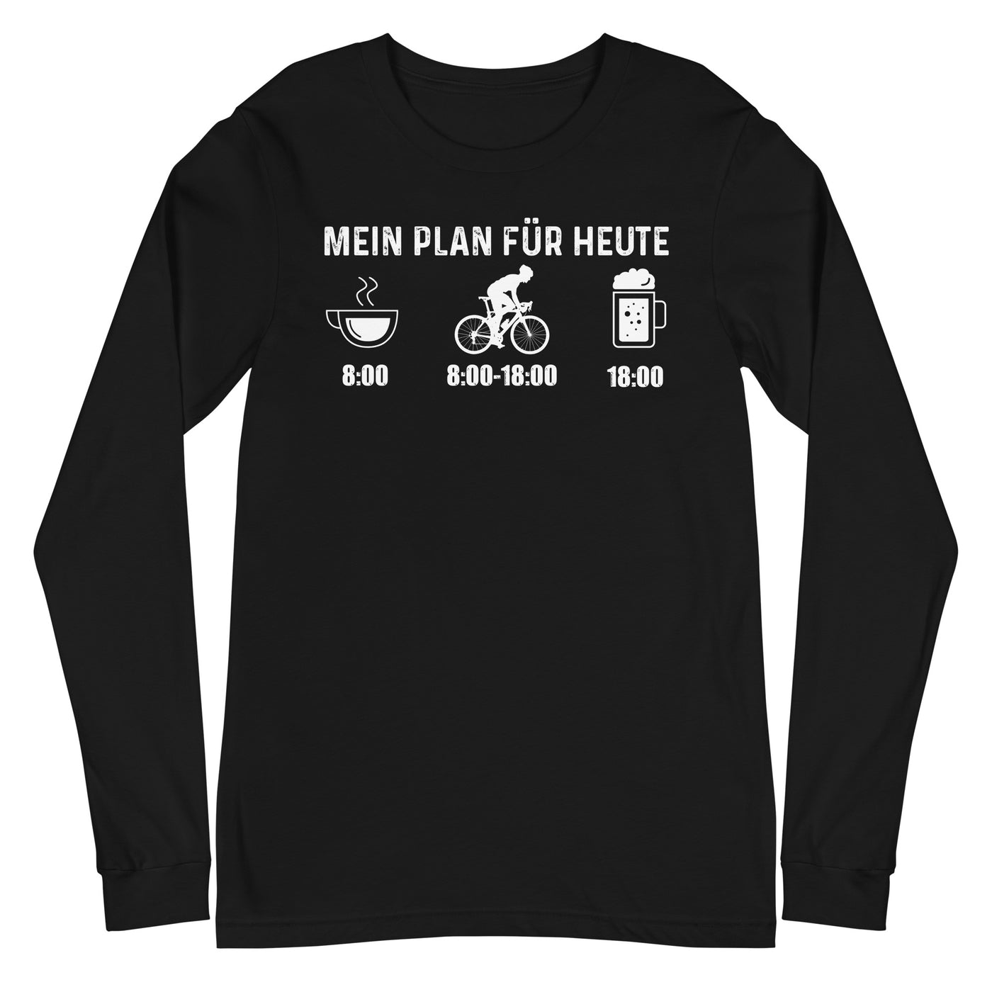 Mein Plan Für Heute 1 - Longsleeve (Unisex) fahrrad xxx yyy zzz Black