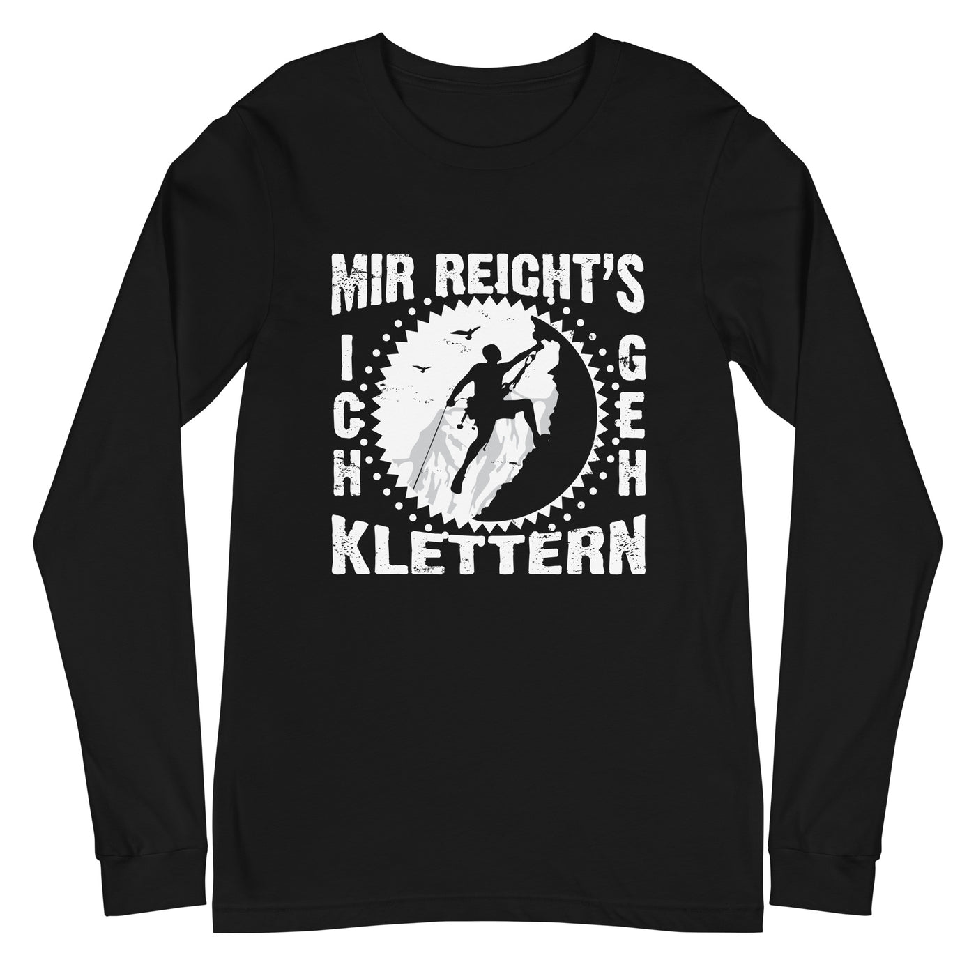 Mir reichts ich geh klettern - Longsleeve (Unisex) klettern xxx yyy zzz Black