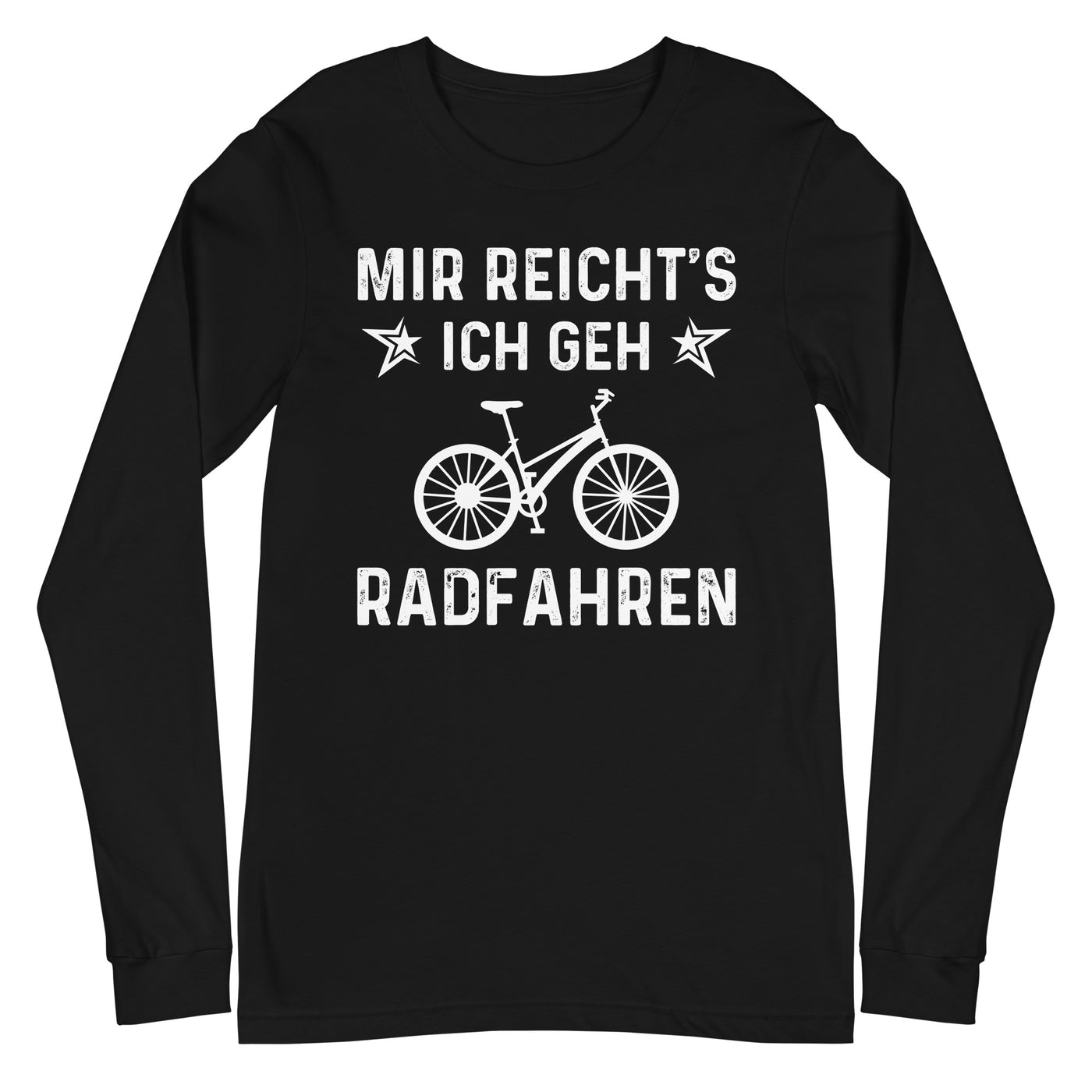 Mir Reicht's Ich Gen Radfahren - Longsleeve (Unisex) fahrrad xxx yyy zzz Black