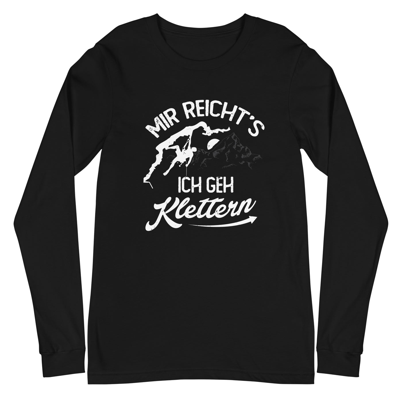 Mir reichts, ich geh Klettern - Longsleeve (Unisex) klettern xxx yyy zzz Black