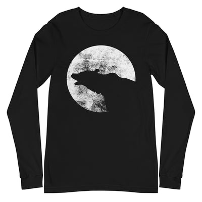 Moon - Bear - Longsleeve (Unisex) camping xxx yyy zzz Black