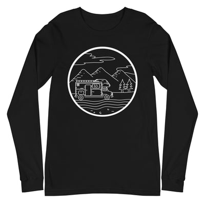 Berge - Camping Van - (13) - Longsleeve (Unisex) camping xxx yyy zzz Black