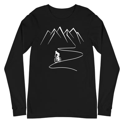 Berge - Kurve Linie - Radfahren - Longsleeve (Unisex) fahrrad xxx yyy zzz Black