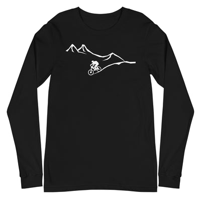 Berge - Kurve Linie - Radfahren - Longsleeve (Unisex) fahrrad xxx yyy zzz Black