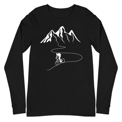 Berge - Kurve Linie - Radfahren - Longsleeve (Unisex) fahrrad xxx yyy zzz Black