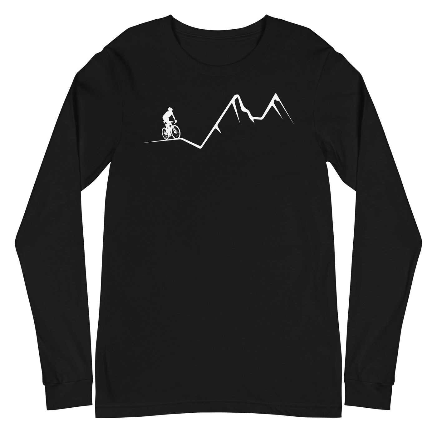 Berge - Radfahren - (12) - Longsleeve (Unisex) fahrrad xxx yyy zzz Black