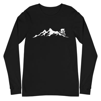 Berge - Mountainbike - (M) - Longsleeve (Unisex) xxx yyy zzz Black