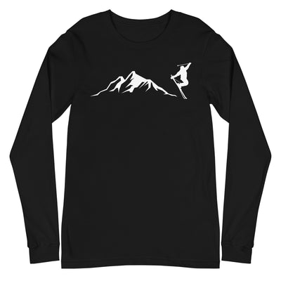 Berge - Skifahren - (14) - Longsleeve (Unisex) klettern ski xxx yyy zzz Black