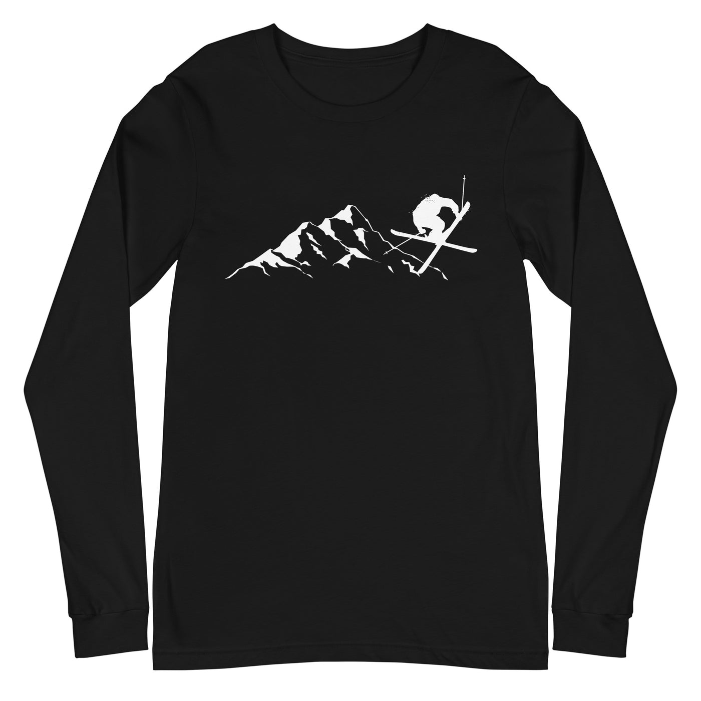 Berge - Skifahren - (15) - Longsleeve (Unisex) klettern ski xxx yyy zzz Black