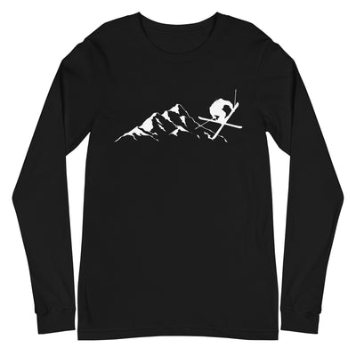 Berge - Skifahren - (15) - Longsleeve (Unisex) klettern ski xxx yyy zzz Black