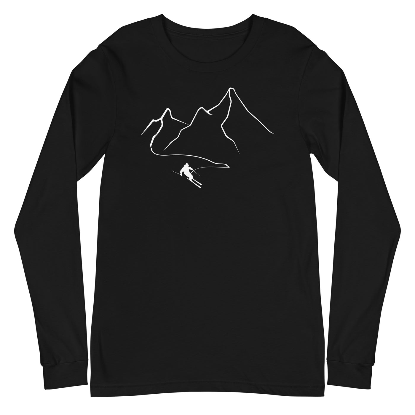 Berge - Skifahren - (32) - Longsleeve (Unisex) klettern ski xxx yyy zzz Black