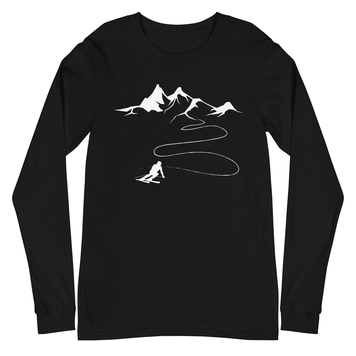 Berge - Skifahren - Longsleeve (Unisex) klettern ski xxx yyy zzz Black