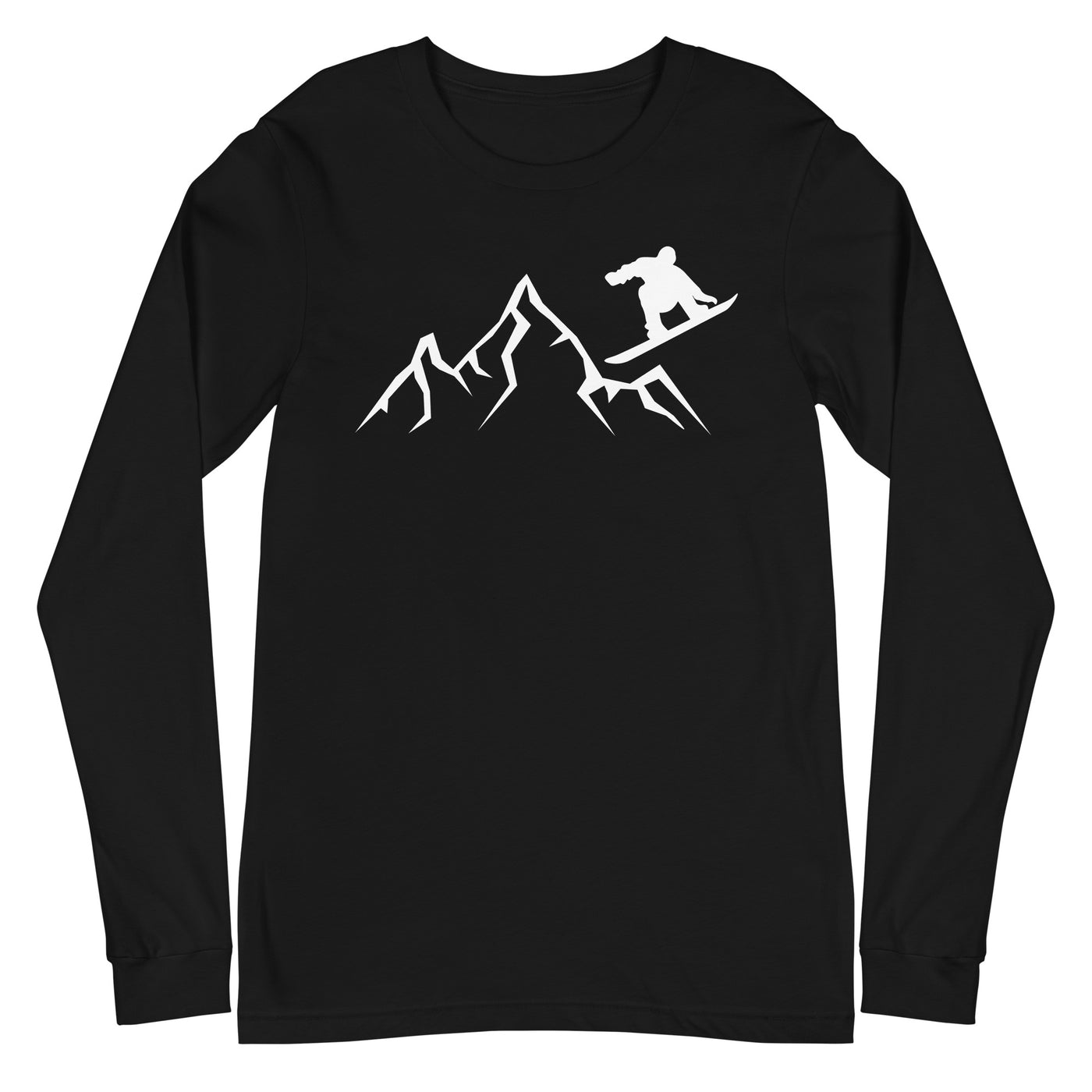 Berge - Snowboarding - (24) - Longsleeve (Unisex) snowboarden xxx yyy zzz Black