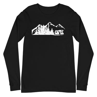 Berge - Bäume - Camping Van - Longsleeve (Unisex) camping xxx yyy zzz Black