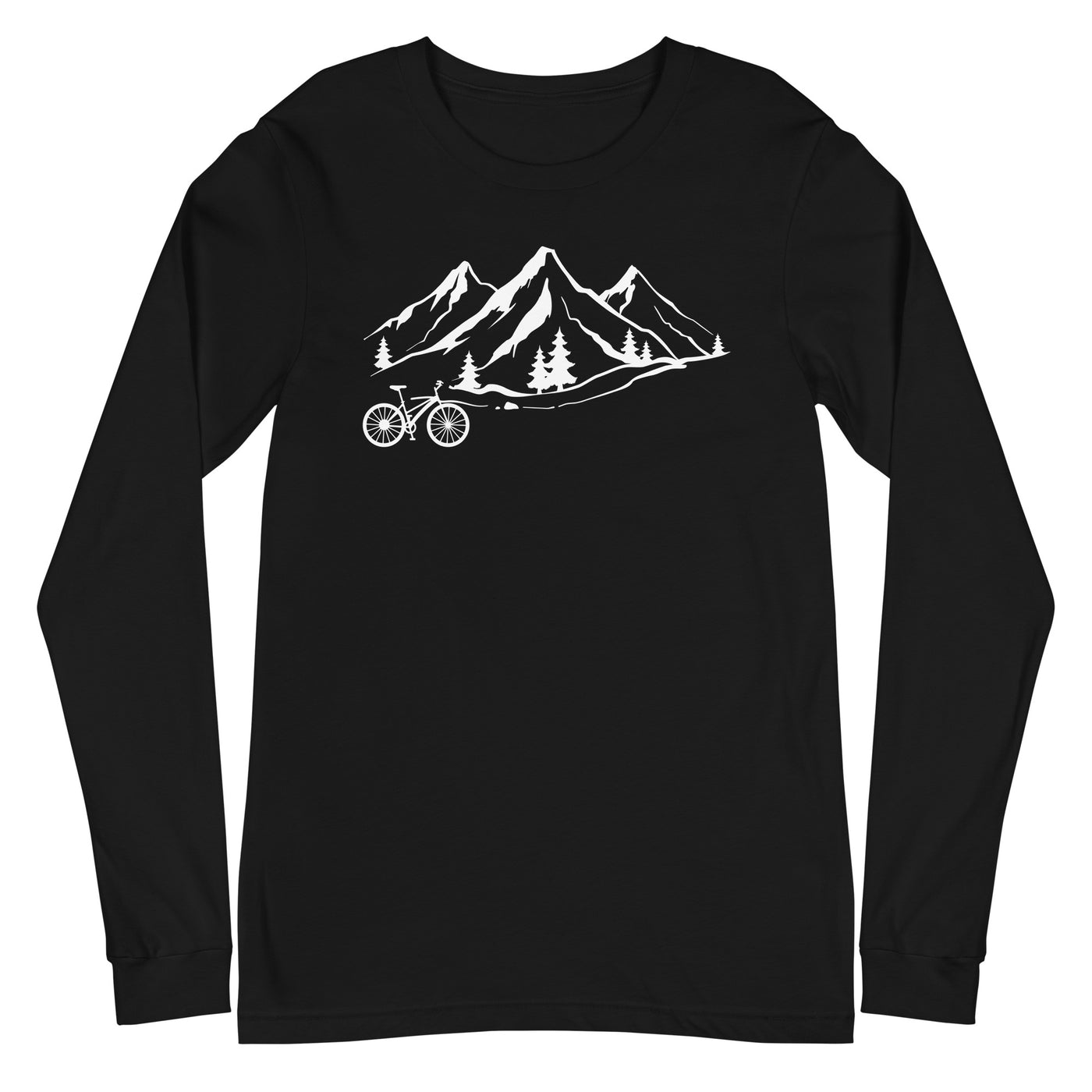 Berge 1 und Fahrrad - Longsleeve (Unisex) fahrrad xxx yyy zzz Black