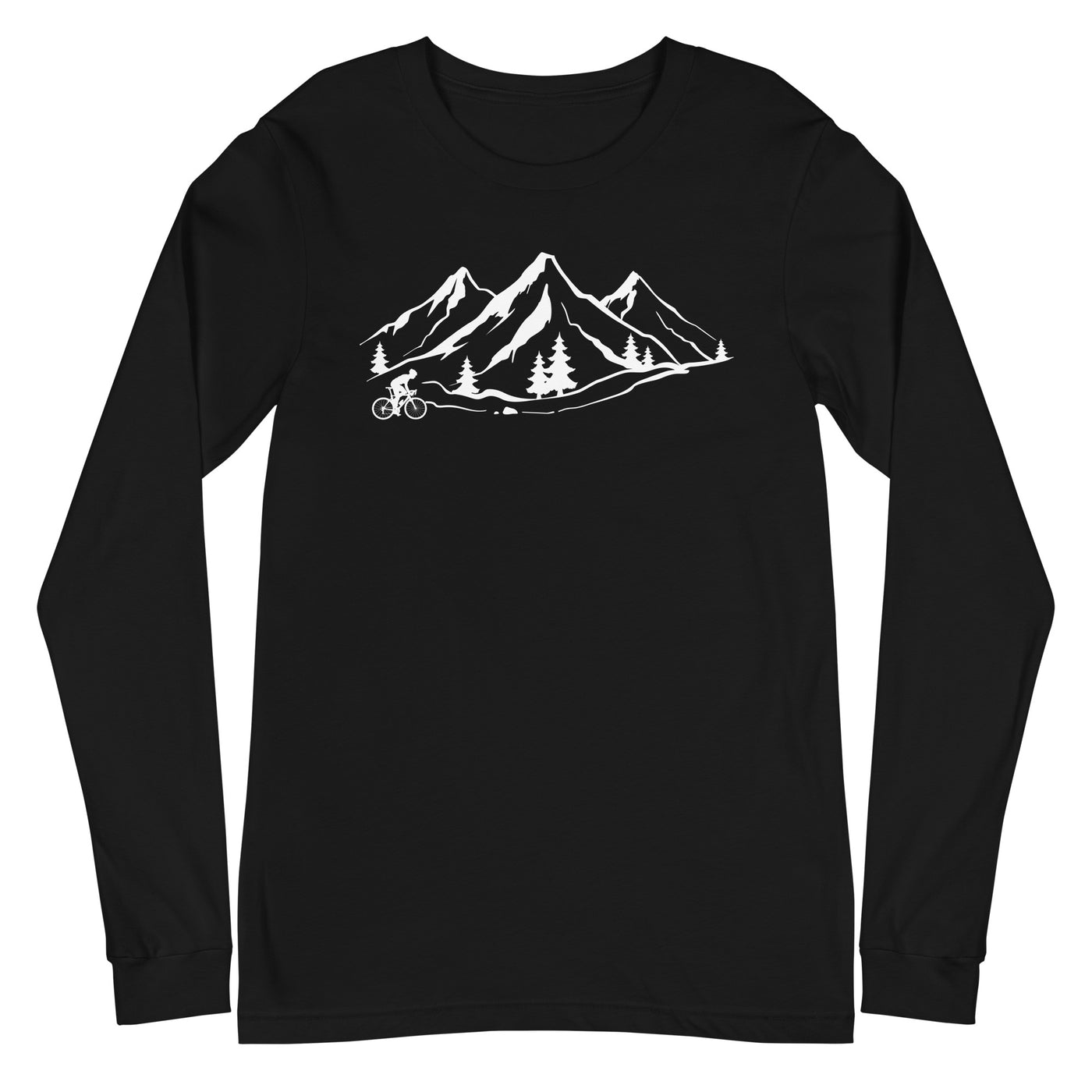 Berge 1 und Radfahren - Longsleeve (Unisex) fahrrad xxx yyy zzz Black