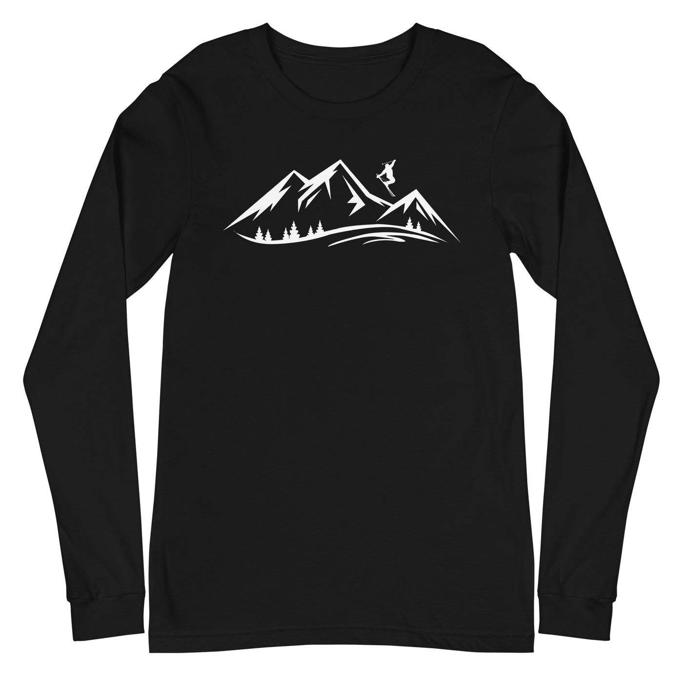 Berge und Skifahren - Longsleeve (Unisex) klettern ski xxx yyy zzz Black