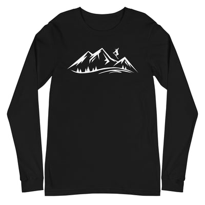 Berge und Skifahren - Longsleeve (Unisex) klettern ski xxx yyy zzz Black