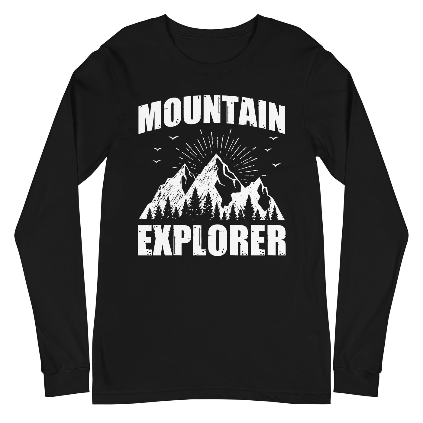 Berge Explorer - Longsleeve (Unisex) berge xxx yyy zzz Black