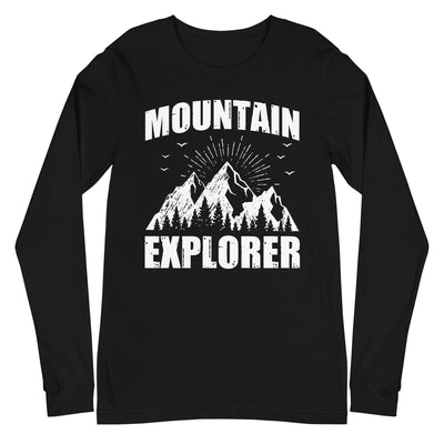 Berge Explorer - Longsleeve (Unisex) berge xxx yyy zzz Black