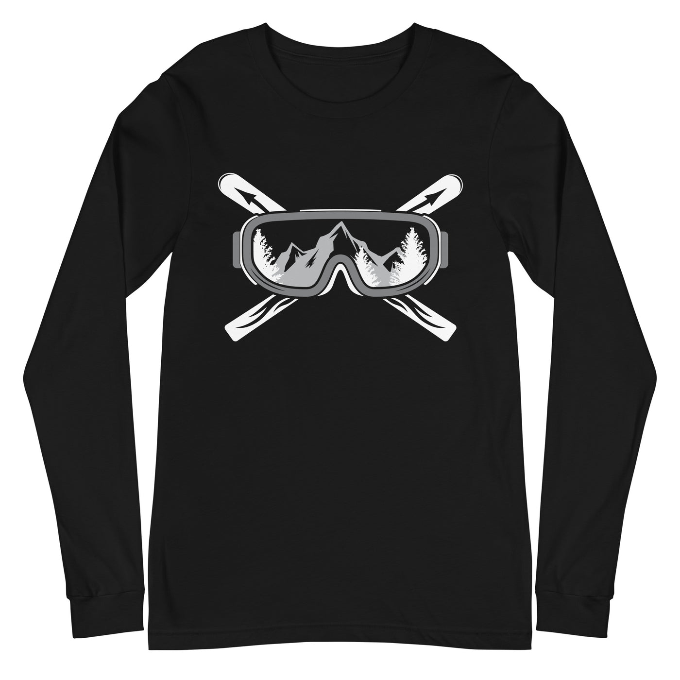 Berge Skier - Longsleeve (Unisex) klettern ski xxx yyy zzz Black