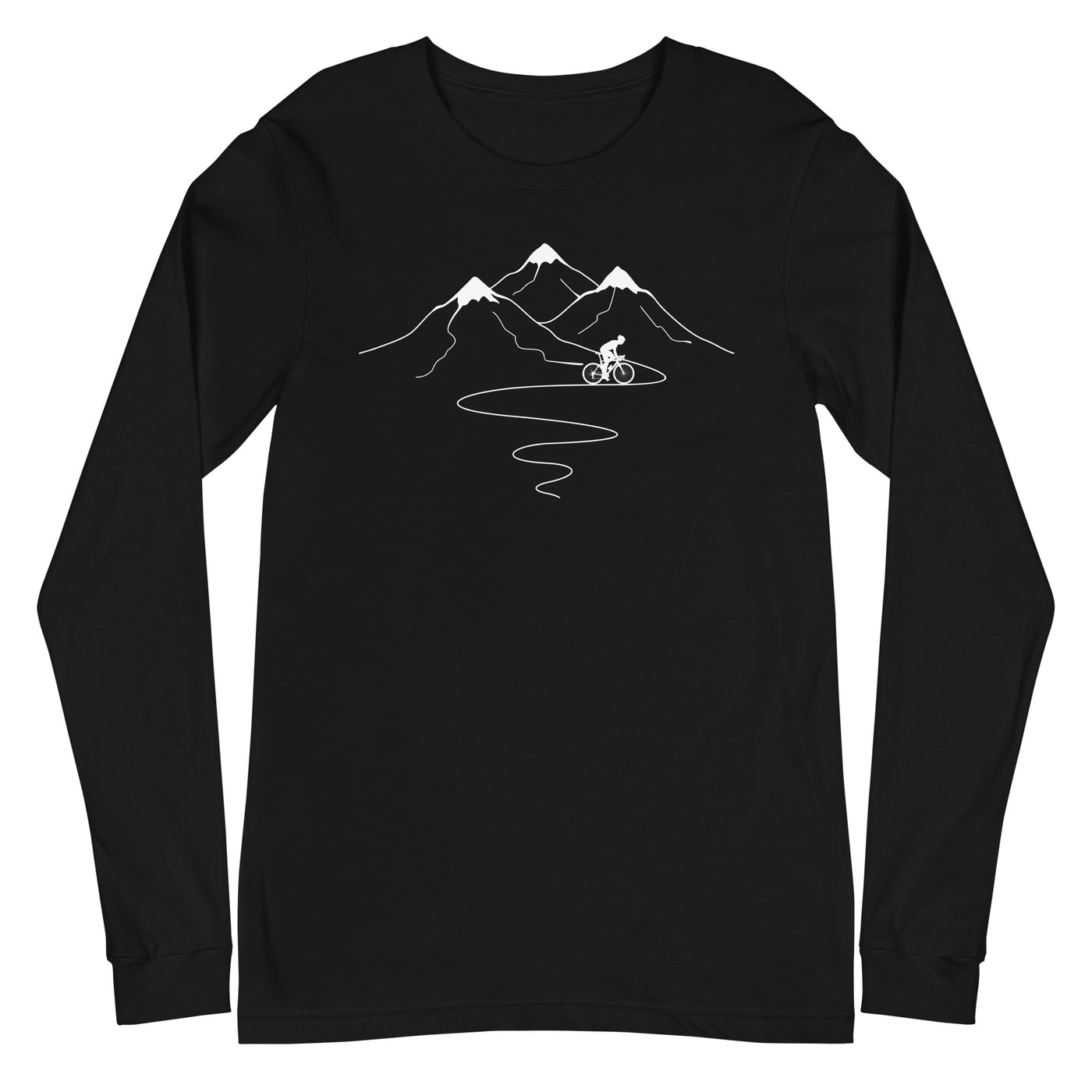 Berge Trail Kurves und Radfahren - Longsleeve (Unisex) fahrrad xxx yyy zzz Black