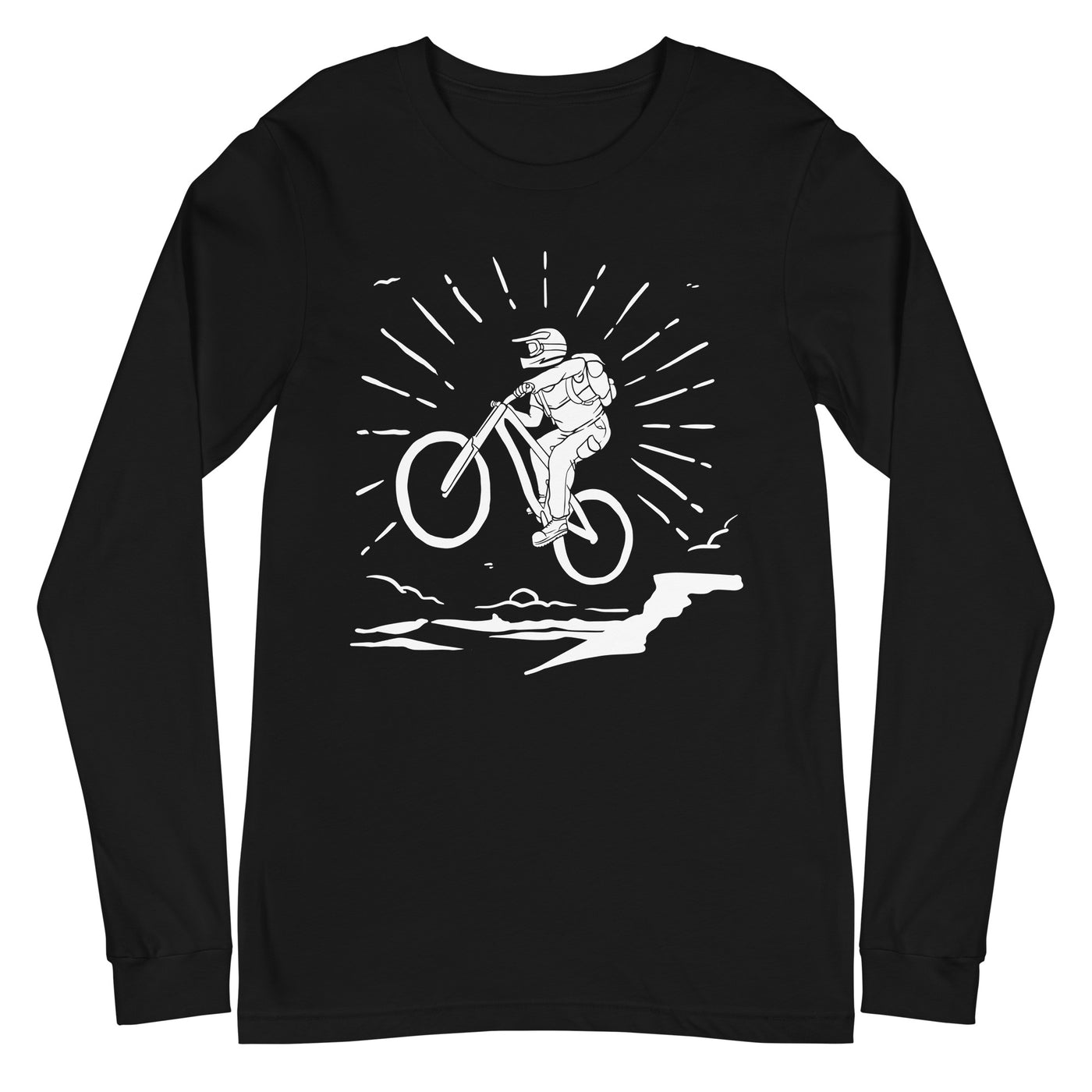 Mountainbiken - (M) - Longsleeve (Unisex) xxx yyy zzz Black