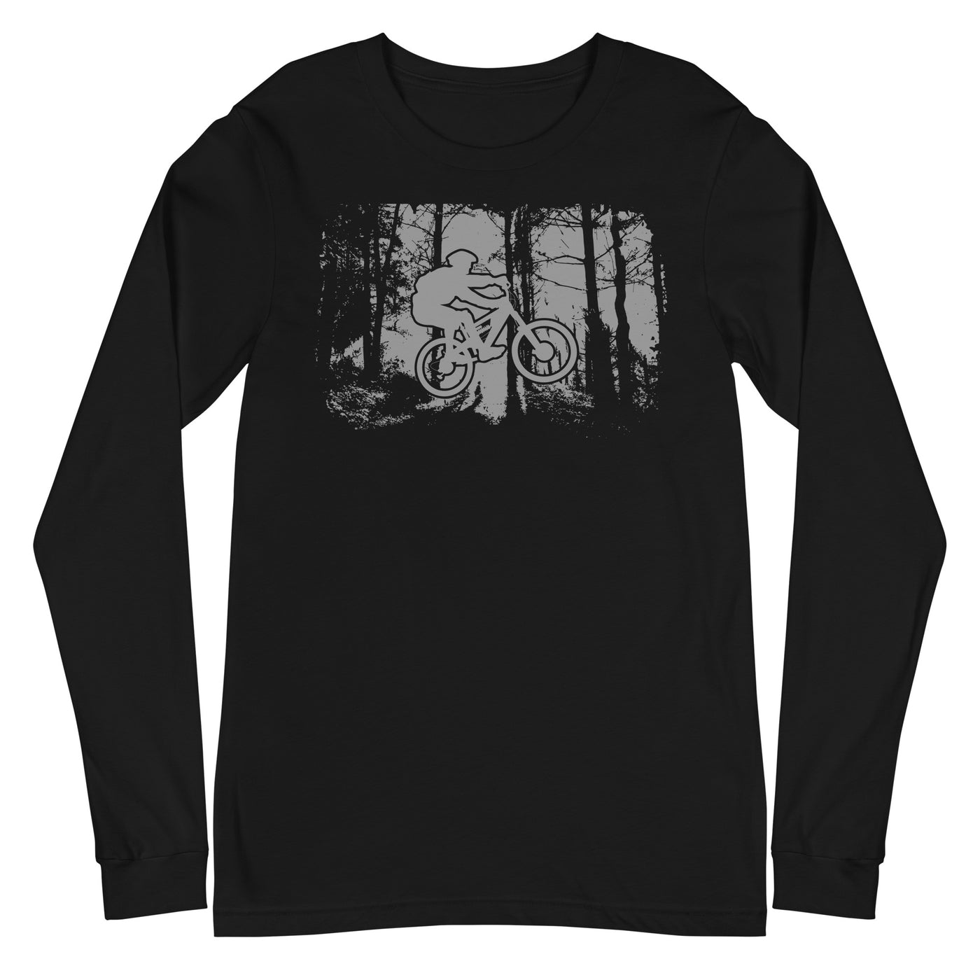 Mountainbiken im Wald - (M) - Longsleeve (Unisex) xxx yyy zzz Black