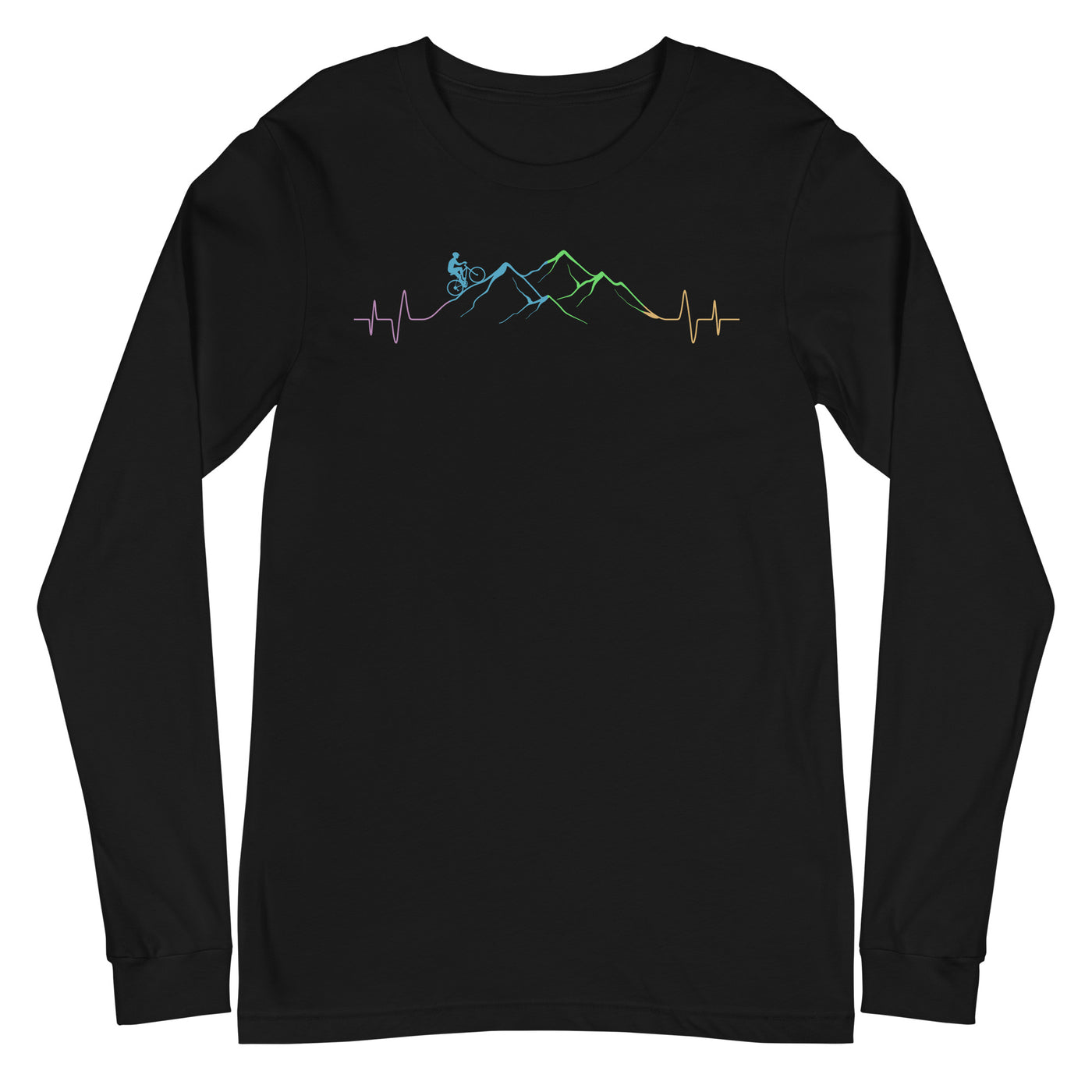 Mountainbiker auf Berg - (M) - Longsleeve (Unisex) xxx yyy zzz Black