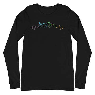 Mountainbiker auf Berg - (M) - Longsleeve (Unisex) xxx yyy zzz Black