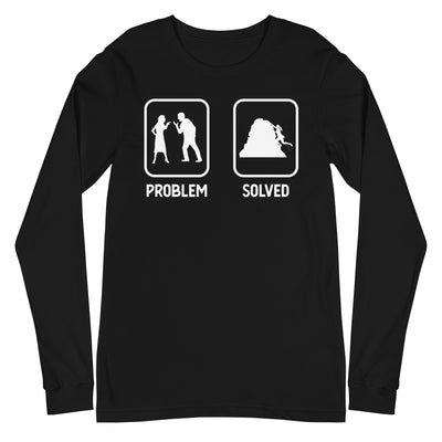 Problem Solved - Frau Klettern - Longsleeve (Unisex) klettern xxx yyy zzz Black