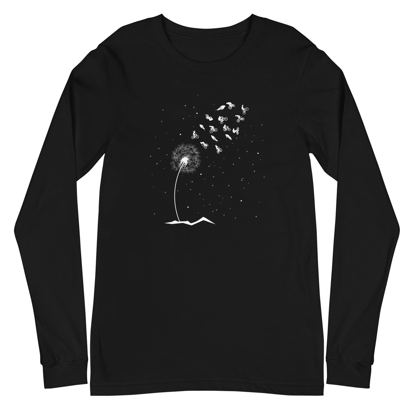 Pusteblume Radfahrer - Longsleeve (Unisex) fahrrad xxx yyy zzz Black