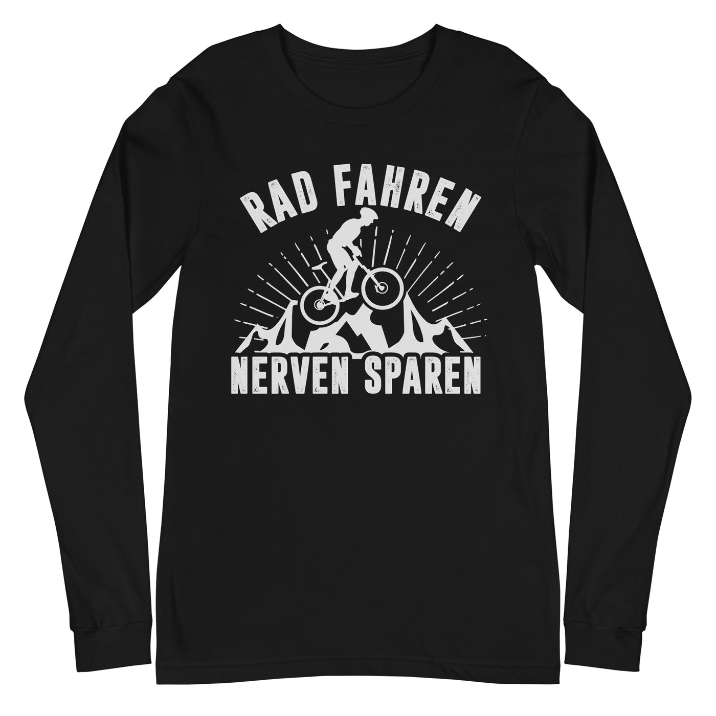 Rad fahren Nerven sparen - Longsleeve (Unisex) fahrrad xxx yyy zzz Black